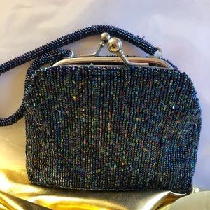 La Regale hand Beaded (glass) Sapphire Blue